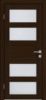 Межкомнатная Дверь Triadoors Царговая Luxury 548 ПО Бренди со Стеклом Сатинат / Триадорс