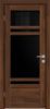 Межкомнатная Дверь Triadoors Царговая Luxury 523 ПО Честер со Стеклом Лакобель Чёрный / Триадорс
