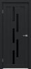 Межкомнатная Дверь Triadoors Царговая Future 537 ПО Дуб Серена Графит со Стеклом Лакобель Чёрный / Триадорс