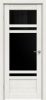 Межкомнатная Дверь Triadoors Царговая Future 523 ПО Дуб Патина Золото со Стеклом Лакобель Чёрный / Триадорс