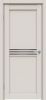 Межкомнатная Дверь Triadoors Царговая Concept 601 ПО Лайт Грей со Стеклом Лакобель Чёрный / Триадорс