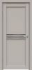 Межкомнатная Дверь Triadoors Царговая Concept 601 ПО Шелл Грей со Стеклом Лакобель Чёрный / Триадорс