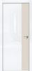 Дверь Каркасно-Щитовая Triadoors Gloss Белый Глянец 708 ПО Без Стекла с Декором Магнолия /Триадорс