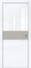 Дверь Каркасно-Щитовая Triadoors Gloss Белый Глянец 707 ПО Без Стекла с Декором Шелл Грей / Триадорс