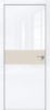 Дверь Каркасно-Щитовая Triadoors Gloss Белый Глянец 707 ПО Без Стекла с Декором Магнолия / Триадорс