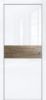 Дверь Каркасно-Щитовая Triadoors Gloss Белый Глянец 707 ПО Без Стекла с Декором Дуб Винчестер Трюфель / Триадорс