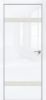 Дверь Каркасно-Щитовая Triadoors Gloss Белый Глянец 704 ПО Без Стекла с Декором Дуб Патина Золото / Триадорс