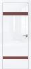 Дверь Каркасно-Щитовая Triadoors Gloss Белый Глянец 704 ПО Без Стекла с Декором Лофт Ред / Триадорс