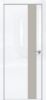 Дверь Каркасно-Щитовая Triadoors Gloss Белый Глянец 703 ПО Без Стекла с Декором Шелл Грей / Триадорс