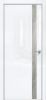 Дверь Каркасно-Щитовая Triadoors Gloss Белый Глянец 702 ПО Без Стекла с Декором Дуб Винчестер Серый / Триадорс