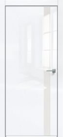 Дверь Каркасно-Щитовая Triadoors Gloss Белый Глянец 702 ПО со Стеклом Лакобель Белый / Триадорс