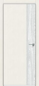 Дверь Каркасно-Щитовая Triadoors Modern Мелинга Белая 708 ПО Без Стекла с Декором Дуб Патина Серый / Триадорс