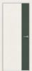 Дверь Каркасно-Щитовая Triadoors Modern Мелинга Белая 708 ПО Без Стекла с Декором Дарк Грин / Триадорс