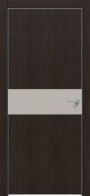 Дверь Каркасно-Щитовая Triadoors Modern Орех Макадамия 707 ПО Без Стекла с Декором Шелл Грей / Триадорс