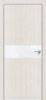 Дверь Каркасно-Щитовая Triadoors Modern Дуб Французский 707 ПО Без Стекла с Декором Белый Глянец / Триадорс