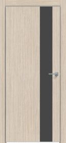Дверь Каркасно-Щитовая Triadoors Modern Лиственница Кремовая 703 ПО Без Стекла с Декором Дарк Грей / Триадорс