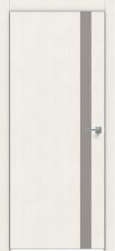 Дверь Каркасно-Щитовая Triadoors Modern Мелинга Белая 702 Без Стекла с Декором Дуб Серена Каменно-Серый / Триадорс