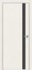 Дверь Каркасно-Щитовая Triadoors Modern Мелинга Белая 702 Без Стекла с Декором Дарк Грей / Триадорс