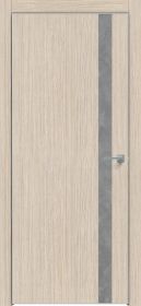 Дверь Каркасно-Щитовая Triadoors Modern Лиственница Кремовая 702 Без Стекла с Декором Бетон Темно-Серый / Триадорс