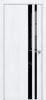Дверь Каркасно-Щитовая Triadoors Future Дуб Серена Белый Кристалл 712 ПО со Стеклом Лакобель Чёрный / Триадорс