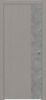 Дверь Каркасно-Щитовая Triadoors Future Дуб Серена Каменно-Серый 708 ПО Без Стекла с Декором Бетон Темно-Серый / Триадорс