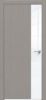 Дверь Каркасно-Щитовая Triadoors Future Дуб Серена Каменно-Серый 708 ПО Без Стекла с Декором Белый Глянец / Триадорс