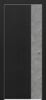 Дверь Каркасно-Щитовая Triadoors Future Дуб Серена Графит 708 ПО Без Стекла с Декором Бетон Темно-Серый  / Триадорс