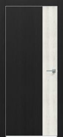 Дверь Каркасно-Щитовая Triadoors Future Дуб Серена Графит 708 ПО Без Стекла с Декором Дуб Патина Золото / Триадорс