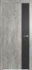 Дверь Каркасно-Щитовая Triadoors Future Дуб Винчестер Серый 708 ПО Без Стекла с Декором Дарк Грей / Триадорс