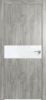 Дверь Каркасно-Щитовая Triadoors Future Дуб Винчестер Серый 707 ПО Без Стекла с Декором Белый Глянец / Триадорс