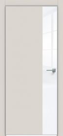 Межкомнатная Дверь Каркасно-Щитовая Triadoors Concept Лайт Грей 709 ПО Без Стекла с Декором Белый Глянец / Триадорс