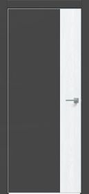 Межкомнатная Дверь Каркасно-Щитовая Triadoors Concept Дарк Грей 709 ПО Без Стекла с Декором Дуб Серена Белый Кристалл / Триадорс