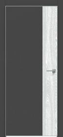 Межкомнатная Дверь Каркасно-Щитовая Triadoors Concept Дарк Грей 709 ПО Без Стекла с Декором Дуб Патина Серая / Триадорс