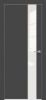 Межкомнатная Дверь Каркасно-Щитовая Triadoors Concept Дарк Грей 703 ПО со Стеклом Лакобель Белый / Триадорс