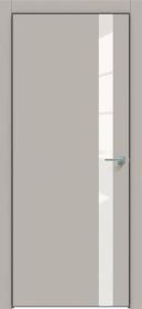 Межкомнатная Дверь Каркасно-Щитовая Triadoors Concept Шелл Грей 702 ПО со Стеклом Лакобель Белый / Триадорс