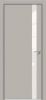 Межкомнатная Дверь Каркасно-Щитовая Triadoors Concept Шелл Грей 702 ПО со Стеклом Лакобель Белый / Триадорс