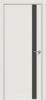 Межкомнатная Дверь Каркасно-Щитовая Triadoors Concept Белоснежно Матовая 702 ПО Без Стекла с Декором Дарк Грей / Триадорс
