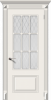 Межкомнатная Дверь Verda Нюкторн Рал со Стеклом Белое Матовое Кристалл / Верда