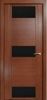 Межкомнатная Дверь Verda H-8 Дуб Палисандр со Стеклом Чёрное / Верда