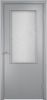 Строительная Дверь Verda ПВХ Финиш-Пленка 58 Ламинированная Усиленная Серая со Стеклом Бали / Verda