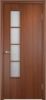 Строительная Дверь Verda ПВХ Финиш-Пленка 05 Ламинированная Усиленная Итальянский Орех со Стеклом Бали / Verda