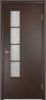 Строительная Дверь Verda ПВХ Финиш-Пленка 05 Ламинированная Усиленная Венге со Стеклом Армированным / Verda