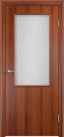 Строительная Дверь Verda Дверь с Четвертью 58 Итальянский Орех со Стеклом Бали / Verda