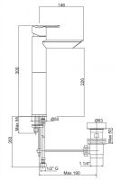 Cezares Garda смеситель для раковины GARDA-LC11-01-Cr схема 2