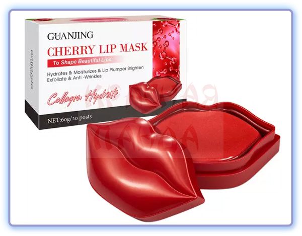 Патчи для губ CHERRY Lip Mask увлажняющие Вишня GUANJING