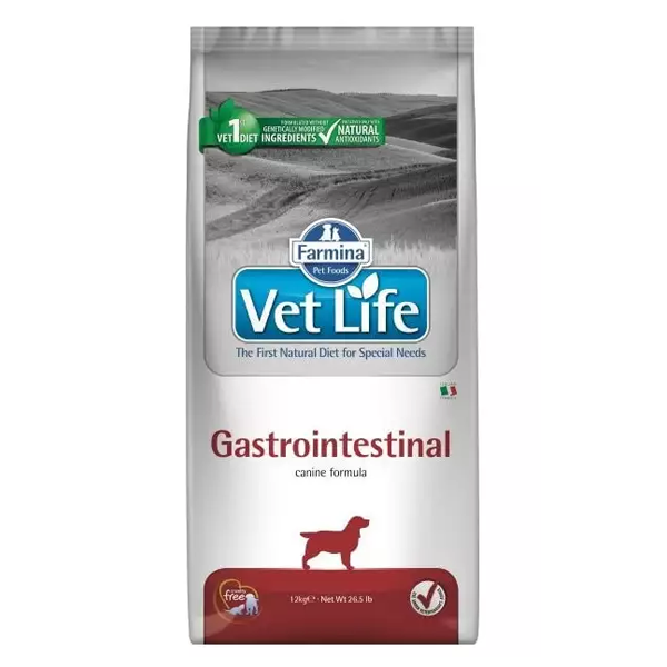 Сухой корм для собак Farmina Vet Life Gastrointestinal при заболеваниях ЖКТ 12 кг