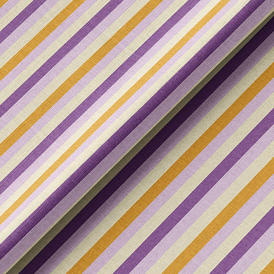 Ткань хлопок для шитья кукол Е.Кононова фиолетово-оранжевая полоска limit 174
