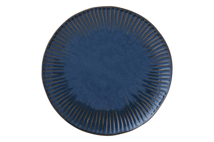 Тарелка закусочная "Gallery", синяя, 19 см