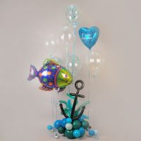 "Подводное царство" фигура из воздушных шаров