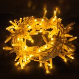 Гирлянда-нить ул. 200LED теплый белый 20м., мерц.